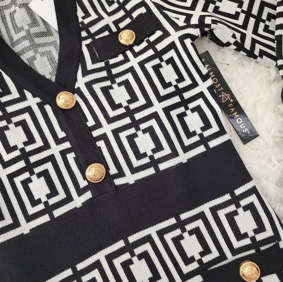 Almost Famous Jacquard Mini Dress Size Small. New. - Picture 4 of 9